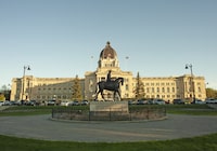 The Saskatchewan Legislative Building at Wascana Centre in Regina, Sask., on May 30, 2020. THE CANADIAN PRESS/Mark Taylor