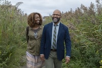 Cord Jefferson's "American Fiction" has won the People's Choice prize at the Toronto International Film Festival. This image released by MGM shows Erika Alexander, left, and Jeffrey Wright in a scene from "American Fiction." THE CANADIAN PRESS/AP-HO, MGM-Orion Releasing, Claire Folger, *MANDATORY CREDIT*