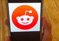 FILE - The Reddit logo is displayed on a mobile device in New York, June 29, 2020.  Reddit, that vast, lively and sometimes borderline shambolic repository of internet discussion, said Monday, March 11, 2024, that its pending initial public offering may be worth almost three quarters of a billion dollars.  (AP Photo/Tali Arbel, File)
