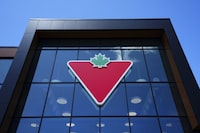A Canadian Tire logo is displayed on a store in Ottawa on Friday, Aug. 11, 2023. THE CANADIAN PRESS/Sean Kilpatrick