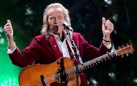 Gordon Lightfoot performs during the evening ceremonies of Canada's 150th anniversary of Confederation, in Ottawa on July 1, 2017. THE CANADIAN PRESS/Sean Kilpatrick