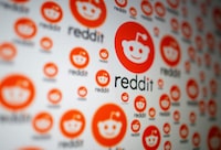 Reddit logos are seen displayed in this illustration taken February 2, 2021.