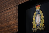 Manitoba RCMP have made an arrest in the killing of a woman nearly 17 years ago. The RCMP logo is seen outside the force's 'E' division headquarters in Surrey, B.C., on Thursday, March 16, 2023. THE CANADIAN PRESS/Darryl Dyck