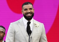 FILE - Drake appears at the Billboard Music Awards n Los Angeles on May 23, 2021. Drake announced “For All the Dogs,” his highly anticipated eighth studio album, will be released on Sept. 22. (AP Photo/Chris Pizzello, File)
