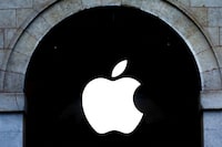 FILE PHOTO: An Apple logo is pictured in an Apple store in Paris, France, March 6, 2024. REUTERS/Gonzalo Fuentes/File Photo