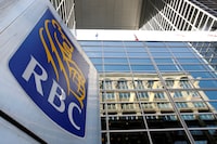 FILE PHOTO: A Royal Bank of Canada (RBC) sign is seen outside of a branch in Ottawa, Ontario, Canada, May 26, 2016. REUTERS/Chris Wattie/File Photo