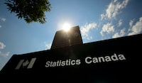 A Statistics Canada building and sign are pictured in Ottawa on July 3, 2019. Statistics Canada says wholesale sales, excluding petroleum, petroleum products, and other hydrocarbons and excluding oilseeds and grain, fell 0.5 per cent to $81.7 billion in October. THE CANADIAN PRESS/Sean Kilpatrick