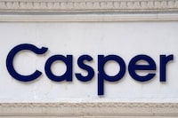 The logo of a Casper mattress store is pictured in New York, New York, U.S. March 27, 2019. REUTERS/Carlo Allegri