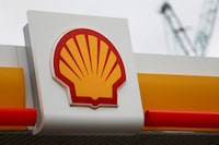FILE PHOTO: A view shows a logo of Shell petrol station in South East London, Britain, February 2, 2023. REUTERS/May James//File Photo