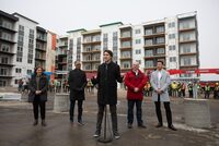 Prime Minister Justin Trudeau announces funding for housing in Edmonton on Wednesday February 21, 2024. THE CANADIAN PRESS/Jason Franson
