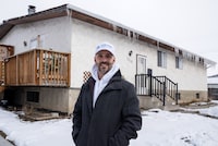 Mike Moreau outside a house he just sold in the hot real estate market in Calgary, Alberta March 25, 2024. Todd Korol/The Globe and Mail