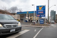 The Ultramar gas station on Broadview Ave. and Bater Ave. is photographed on Mar 26, 2024. Fred Lum/The Globe and Mail