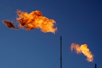 A study from one of Canada's premiere climate labs says methane emissions from Alberta's natural gas industry are underestimated by almost 50 per cent. Flares burn off methane and other hydrocarbons at an oil and gas facility in Lenorah, Texas, on Friday, Oct. 15, 2021.THE CANADIAN PRESS/AP-David Goldman