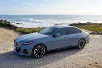 The 2024 BMW i5 has a 257-horsepower front and 335-horsepower rear electric motor.