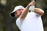 Shane Lowry, of Ireland, tees off on the 11th hole during the first round of the Arnold Palmer Invitational golf tournament, Thursday, March 7, 2024, in Orlando, Fla. (AP Photo/Phelan M. Ebenhack)