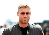 FILE PHOTO: Formula One F1 - British Grand Prix - Silverstone Circuit, Silverstone, Britain - July 3, 2022 Former cricketer Andrew Flintoff is seen before the race REUTERS/Peter Cziborra
