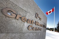 Great-West Lifeco world headquarters is pictured in Winnipeg, Tuesday, Feb. 19, 2013. THE CANADIAN PRESS/John Woods