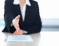 File #: 12523897
Introduction - Cropped image of a business woman offering you a handshake during an interview
Credit:  iStockphoto

(Royalty-Free)

Keywords: Recruitment, Interview, Handshake, Job, Women, Greeting, Human Hand, Business, Female, Manager, Occupation, Office