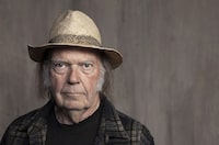 FILE - Neil Young poses for a portrait at Lost Planet Editorial in Santa Monica, Calif. on Sept. 9, 2019. Young offers a ragged and raw live take of his 1990 album "Ragged Glory" with a new album, titled "F##in' Up." (Photo by Rebecca Cabage/Invision/AP, File)