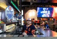 Franco Camminatore General Manager of 1st And pub pictured at the bar in Edmonton Alberta, May 7, 2024.  Jason Franson/The Globe and Mail.