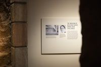Information about Rose Valland is displayed as part of the permanent Monuments Men and Women exhibition at The National WWII Museum in New Orleans, Thursday, Feb. 15, 2024. (AP Photo/Christiana Botic)