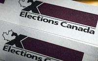 A federal byelection is being held today in the Ontario riding of Durham to fill the seat left vacant by former Conservative leader Erin O'Toole. An Elections Canada logo is shown on Tuesday, Aug 31, 2021. THE CANADIAN PRESS/Sean Kilpatrick