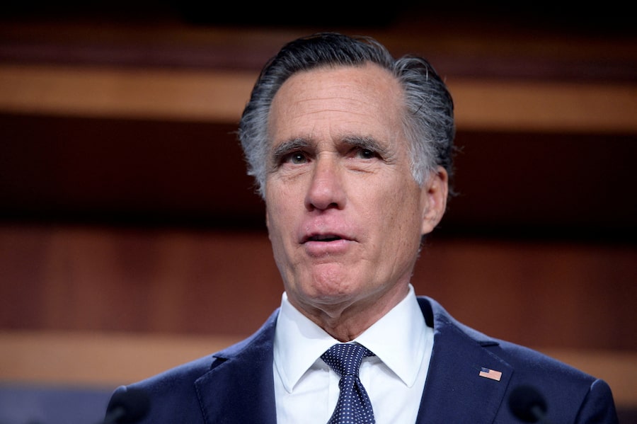 Utah GOP Sen. Mitt Romney, former presidential candidate and governor ...