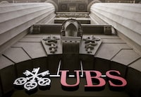 The logo of Swiss bank UBS is seen at the company's office at the Bahnhofstrasse in Zurich on July 1, 2009.