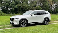 The 2023 Mazda CX-90 PHEV has a claimed all-electric range of 42 kilometres, which qualifies for a $2,500 federal rebate.