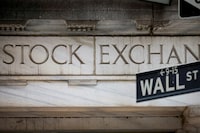 The Wall Street entrance to the New York Stock Exchange (NYSE) is seen in New York City on Nov. 15, 2022.