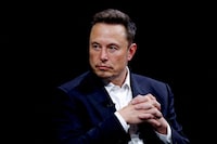 FILE PHOTO: Elon Musk, CEO of SpaceX and Tesla and owner of X, formerly known as Twitter, attends the Viva Technology conference dedicated to innovation and startups at the Porte de Versailles exhibition centre in Paris, France, June 16, 2023. REUTERS/Gonzalo Fuentes/File Photo
