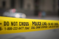 Police tape is shown in Toronto, Tuesday, May 2, 2017. Ontario's Special Investigations Unit says it's investigating the death of a 26-year-old man in North York early this morning. THE CANADIAN PRESS/Graeme Roy