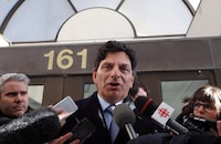 Lawyer Lawrence Greenspon speaks to reporters outside the courthouse in Ottawa, Friday, Jan. 26, 2018. Six children, but not their Canadian mother, will be repatriated to Canada from a detention camp in Syria. Greenspon, who represents the mother, says Global Affairs Canada is planning the return of the children, who are between the ages of five and 12. THE CANADIAN PRESS/Fred Chartrand