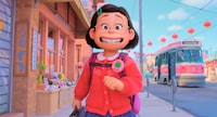 "Turning Red," set in a computer animated version of Toronto, will see a theatrical release next year after its premiere on Disney Plus during the COVID-19 pandemic. Mei Lee, voiced by Rosalie Chiang, is shown in a still image handout from a scene of the animated film "Turning Red." THE CANADIAN PRESS/AP-HO, Disney+, *MANDATORY CREDIT*