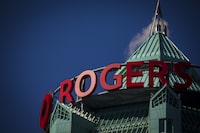 The Rogers Communications tower at One Mount Pleasant in Toronto on March 15, 2021