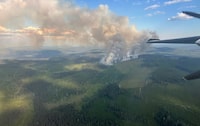 A wildfire located north of Gibraltar Mine, approximately 20 kilometres south of Kersley, B.C., is shown in this handout image provided by the BC Wildfire Service. Fire and emergency management officials are set to provide an update on the state of wildfires around British Columbia, as recent rains have offered some reprieve but several blazes still threaten communities. THE CANADIAN PRESS/HO-BC Wildfire Service *MANDATORY CREDIT*
