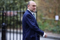 FILE PHOTO: Director of the Number 10 Policy Unit Andrew Griffith is seen walking in Downing Street in London, Britain, February 4, 2022. REUTERS/Henry Nicholls/File Photo