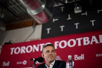 Toronto FC acquired an international roster slot for this season from CF Montreal on Wednesday in exchange for US$175,000 in general allocation money. Toronto FC head coach John Herdman attends a press conference at the BMO Training Field in Toronto, Tuesday, Aug. 29, 2023. THE CANADIAN PRESS/Tijana Martin