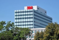 (FILES) In this file photo taken on August 25, 2011, the 3M headquarters in Woodbury, Minnesota. - 3M on April 3, 2020, defended its handling of production and distribution of desperately needed masks to combat the coronavirus pandemic after US President Donald Trump threatened to punish the US manufacturing giant  for not shifting all distribution back home. (Photo by KAREN BLEIER / AFP) (Photo by KAREN BLEIER/AFP via Getty Images)