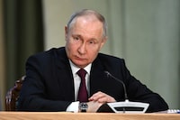 FILE PHOTO: Russian President Vladimir Putin attends a meeting of the collegium of the Prosecutor General's office in Moscow, Russia, March 15, 2023. Sputnik/Pavel Bednyakov/Pool via REUTERS