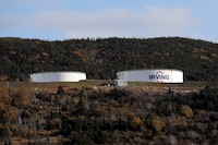 Irving Oil storage tanks are seen in St John's, Newfoundland and Labrador, Canada, October 17, 2018. REUTERS/Chris Wattie