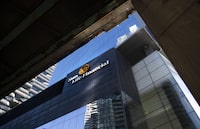 Exterior of Sun Life Financial Inc.’s  Toronto office tower, are photographed on Nov 15, 2021.