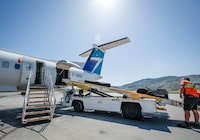 <div>The union representing pilots with WestJet's regional subsidiary have started the clock on potential job action — though any moves on that front are still at least three months off. A WestJet Encore Bombardier Q400 twin-engined turboprop aircraft is prepared for a flight in Kamloops, B.C., Saturday, June 3, 2023.THE CANADIAN PRESS/Jeff McIntosh</div>