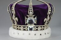 An undated handout image of Queen Mary's Crown which has been removed from display at the Tower of London for modification work ahead of the Coronation of Britain's King Charles and Queen Camilla on May 6, in London, Britain, in this handout released on February 14, 2023. Royal Collection Trust/? His Majesty King Charles III 2023/Handout via REUTERS