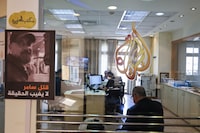 A picture shows a view of the Al Jazeera television network offices in Ramallah in the occupied West Bank on May 5, 2024. Israel's Prime Minister said on May 5 that his government has decided to shut down the Qatar-based news channel Al Jazeera, with which his administration has had a long-running feud. (Photo by Zain JAAFAR / AFP) (Photo by ZAIN JAAFAR/AFP via Getty Images)