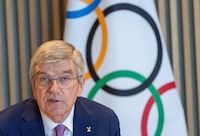 International Olympic Committee (IOC) President Thomas Bach attends the opening of the Executive Board meeting at the Olympic House in Lausanne, Switzerland, March 19, 2024. REUTERS/Denis Balibouse
