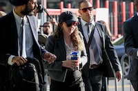 Former crypto hedge fund Alameda Research CEO Caroline Ellison arrives for the trial of former FTX Chief Executive Sam Bankman-Fried who is facing fraud charges over the collapse of the bankrupt cryptocurrency exchange, at Federal Court in New York City, U.S., October 11, 2023. REUTERS/Brendan McDermid