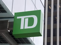 A TD Bank branch logo is seen in Halifax on Thursday, March 30, 2017. THE CANADIAN PRESS/Andrew Vaughan