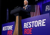 FILE PHOTO: U.S. President Joe Biden delivers remarks on abortion rights in a speech hosted by the Democratic National Committee (DNC) at the Howard Theatre in Washington, U.S., October 18, 2022. REUTERS/Leah Millis/File Photo
