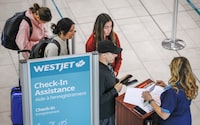 WestJet has started to cancel flights as talks with the pilots’ union remained at a “critical impasse,” the company said in Calgary, Alta., Thursday, May 18, 2023.THE CANADIAN PRESS/Jeff McIntosh